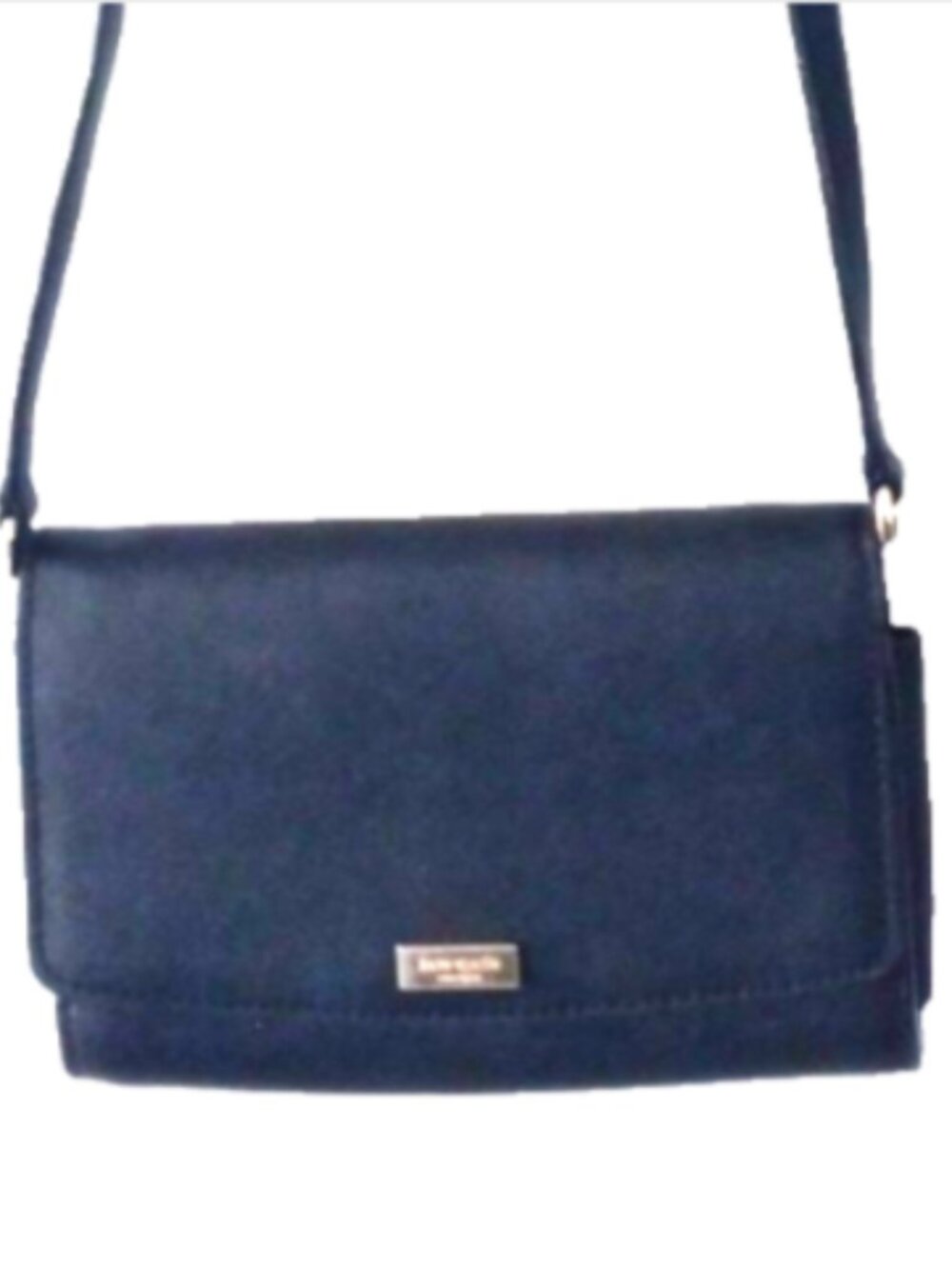 Kate Spade Laurel Way Winni Black Saffiano Leather Crossbody Wallet Clutch Bag